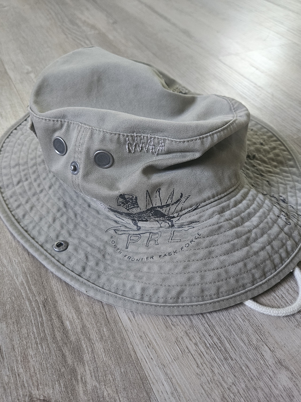 Rare Vintage Polo Ralph Lauren Men's Bucket Hat Royal Cavalry Droit Loyal S/M